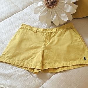 Ralph Lauren Sport yellow shorts.